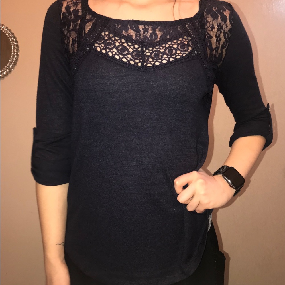 Blue Lace Shirt